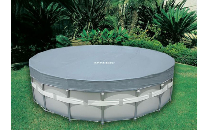 Тент для каркасного бассейна 488см Intex 28040 (57901) Тент для каркасного бассейна 488см Intex 28040 (57901)