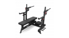 Скамья для жима пауэрлифтерская с механизмом подъёма штанги BRONZE GYM AL-321 