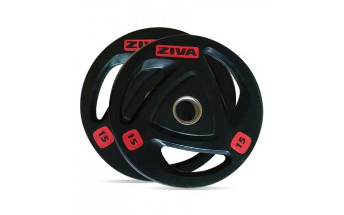 Диск серии ZVO, резиновое покрытие, цветное лого, 15кг Диск серии ZVO, резиновое покрытие, цветное лого, 15кг