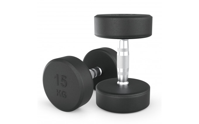 Гантель UNIX Fit PRO круглая обрезиненная 15 кг, 2 шт. Гантель UNIX Fit PRO круглая обрезиненная 15 кг, 2 шт.