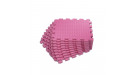 Коврик-пазл UNIX Fit влагостойкий для йоги и фитнеса, 30 х 30 х 1 см, розовый, 24 шт.